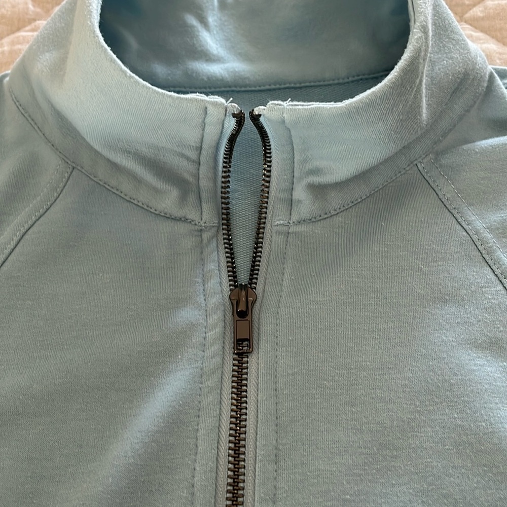 Blue Quarter-Zip Pullover